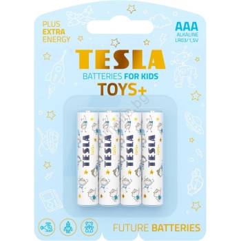 Image 1 of TESLA - 4 бр. Алкална батерия AAA TOYS+ 1, 5V 1300 mAh (TS0002)