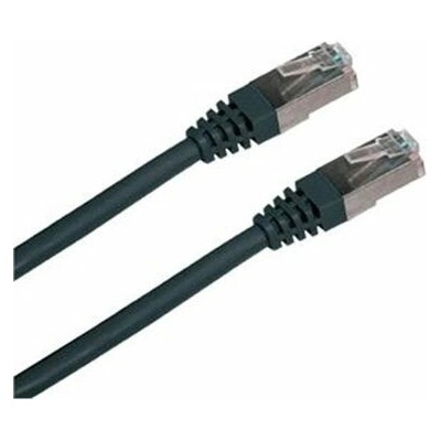 Datacom 16091 S/FTP Cat6 2xRJ45 0,5m černý