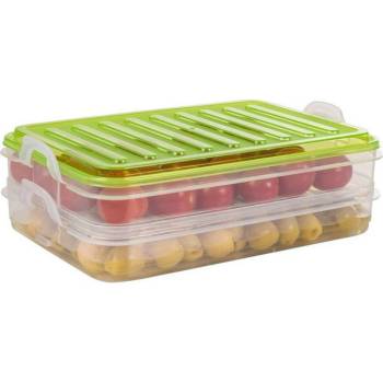 Image 1 of ОРГАНАЙЗЕР ЗА ХРАНА 030000620 23х15.5х7.5см К-КТ 2 КУТИИ И КАПАК (030000620)