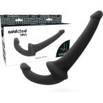  Страплес дилдо, меко на допир, 26см. - Addicted Toys Dildo Black (D-222064)