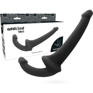  Страплес дилдо, меко на допир, 26см. - Addicted Toys Dildo Black (D-222064)