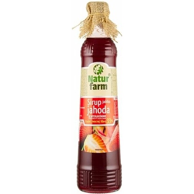 Natur Farm Sirup jablko jahoda s vitamínmi 0,7 l