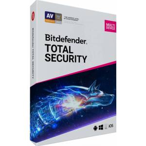 Bitdefender Total Security - 12 месеца Брой устройства: Брой устройства: 5 устройства