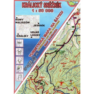 Excart Maps Králický Sněžník - mapa na šátku