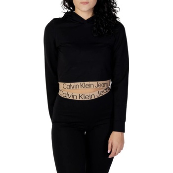 Calvin Klein Jeans Logo Tape Milano Hoodie Black