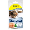 Konzervy pre mačky Gimborn GimCat ShinyCat tuniak a krevety 2 x 70 g