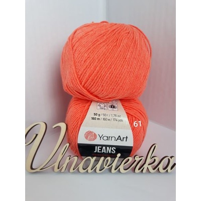 YarnArt Jeans 61 koralová