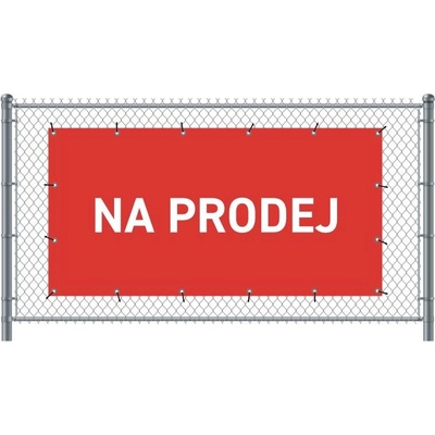 Jansen Display Standardní banner na plotNa prodej čeština Červené, 2000 x 1000 mm