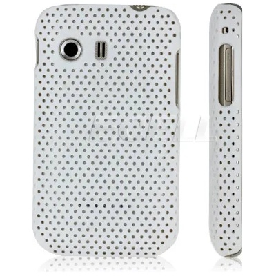 Samsung Galaxy Y S5360 Твърд Калъф Бял + Протектор