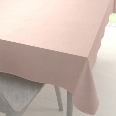 Biante Veľký zamatový obdĺžnikový obrus Velvet Premium SVP-043 Púdrovo ružový 220x260 cm