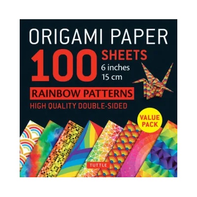 Tuttle Publishing Origami Paper 100 Sheets Rainbow Patterns 6" (15 cm) | TUTTLE