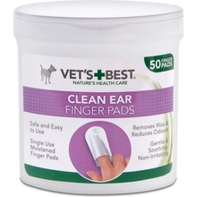 Vet's Best Clean Ear Finger Pads vlhčené ubrousky na čištění uší 50 ks