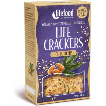 Lifefood Life Crackers konope s chia Bio 100g