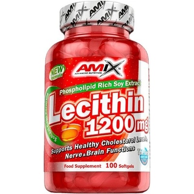 Amix Nutrition Lecithin, 1200 mg, 100 капсули, Amix