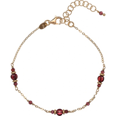 Alisia Pozlacený náramek s granátem AL4268-Oro-Granato