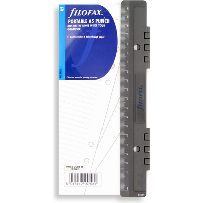 Filofax Děrovačka závěsná do diáře A5 černá