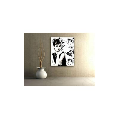 Ručne maľovaný POP Art obraz Audrey Hepburn - 80x100 cm
