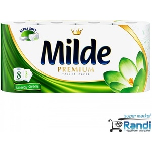  Тоалeтна хартия Milde Energy Green 8бр