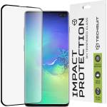 Techsuit Протектор за Samsung Galaxy S10 Plus - 111D Full Cover / Full Glue Glass / 3D Curved Screen - Черен