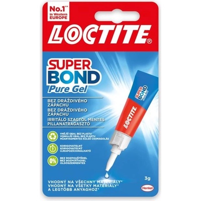 HENKEL Sekundové lepidlo Loctite Super Bond Pure Gel 3g