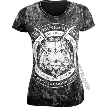 Image 1 of AMENOMEN тениска хардкор дамски - ЦЪРКВА НА satan - amenomen - omen053da allprint БЯЛ
