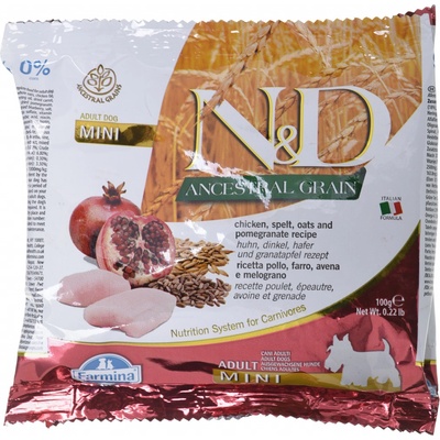 N&D Ancestral Grain Low Grain Dog Adult Mini Lamb & Blueberry 0,8 kg