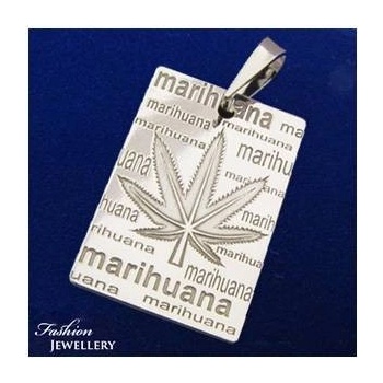 Stříbrný přívěsek-Marihuana PŘS150