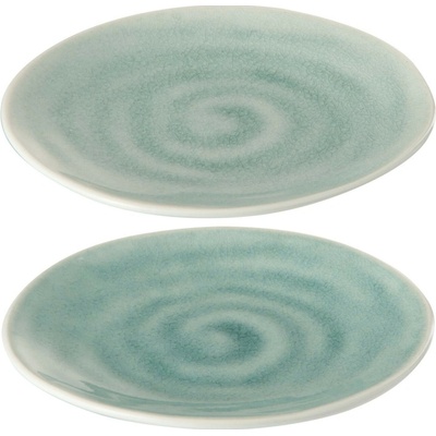 J-Line by Jolipa Sada tyrkysový malý tanierik aperte 2 ks 15 x 2 cm