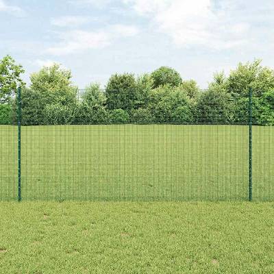 vidaXL Svařovaná drátěná plotovina s tyčkami 50 x 1,2 m Zelená