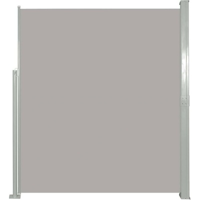 Greatstore Zatahovací boční markýza / zástěna 160 x 500 cm šedá