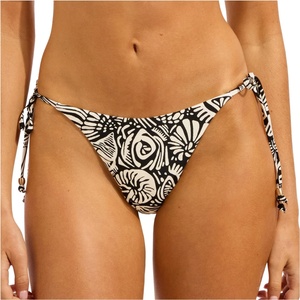 Seafolly Дамско бикини долнище Seafolly Women's C Shells Tie Side Rio Pant Bikini bottom - Black - размер 36 (EU) (150-5774-0113)
