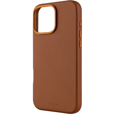 FIXED Калъфи за телефон FIXED MagLeather с поддръжка на MagSafe за Apple iPhone 16 Pro Max, кафяв FIXLM-1403-BRW (FIXLM-1403-BRW)