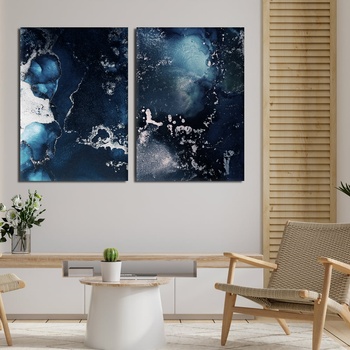 Image 1 of Decono Картини Мрамор в Тъмносиньо