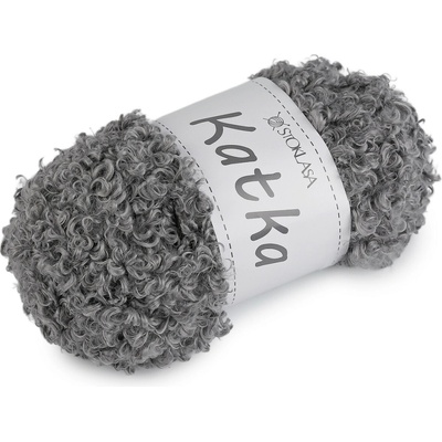 Stoklasa Příze pletací kudrnatá Katka 100 g Balení: 1 ks, Varianta: 8 (413) šedá 8 (413) šedá