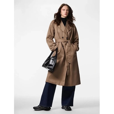PIECES Палто Pieces Scarlett trench coat - Brown (Brown)