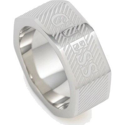 Guess ocelový prsten pro muže Bond Street JUMR03030JWST