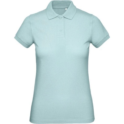 B&C Inspire Polo /women Dámske piqué polo z bio bavlny zelená millennial mint
