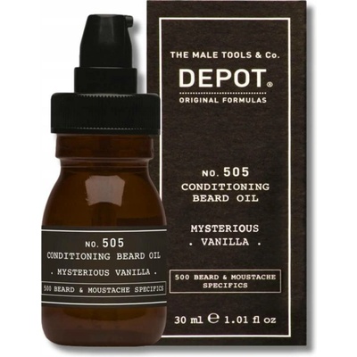 Depot NO.505 conditioning beard oil ginger & cardamom kůže a dřevo 30 ml – Zboží Dáma
