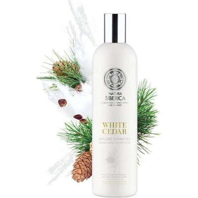 Natura Siberica Siberie Blanche Biely céder šampón pre objem 400 ml
