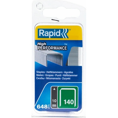 Spony do sponkovačky RAPID 140, 10 mm, 648 ks