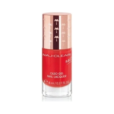 Naj Oleari Oleo gel Nail Lacquer lak na nehty s gelovým efektem 21 poppy red 8 ml