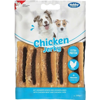 Nobby Classic maškrty kuraciecí jerky s játry 200 g
