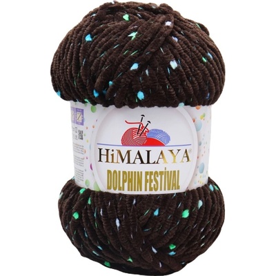 Himalaya příze Dolphin Festival 81143 tmavě hnědá