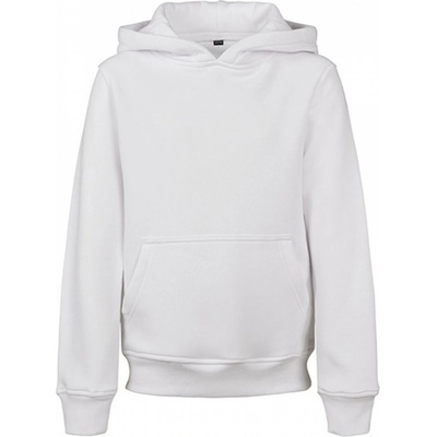 Build Your Brand Dětská mikina s kapucí BY117 White