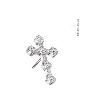 Šperky4U ozdobná část k PUSH IN piercingu titan TIT1537