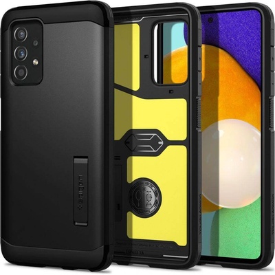 Spigen Tough Armor Case - хибриден кейс с най-висока степен на защита за Samsung Galaxy A52, Galaxy A52 5G (черен)
