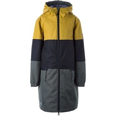 Huppa Hanka Dívčí nepromokavý kabát autumn gold/dark green