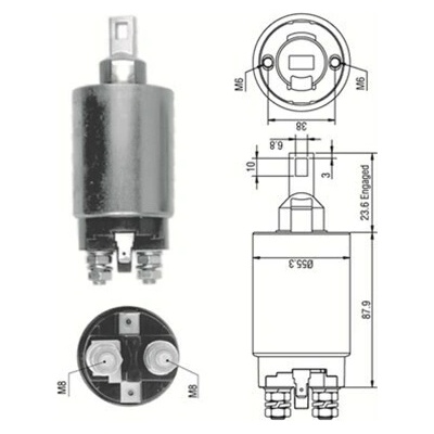 Elektromagnetický spínač pre żtartér MAGNETI MARELLI 940113050332