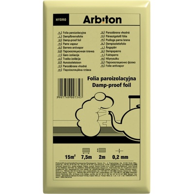 PE folia - ARBITON parozábranová fólia hrúbka 0,2mm balenie 15m2