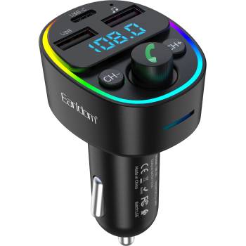 Earldom FM Трансмитер Earldom ET-M78, Bluetooth, Micro SD, USB, Type-C, QC, Черен - 17776 (17776)